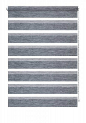 Ролета день-ночь Gardinia Мини Зебра 61,5x150 см натурально-серая 