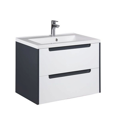 Тумба подвесная Мойдодыр Paula 70 с умывальником Cosmopolitan 70