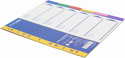 Разделитель E30806 А4 6 шт Economix