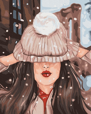 Картина по номерам Первый снег 40x50 см Brushme 