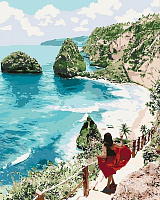 Картина по номерам Бриллиантовый пляж Идейка 