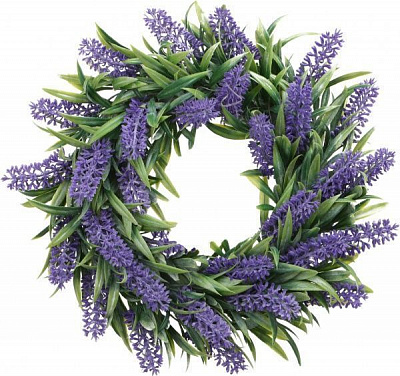 Венок декоративнный Лаванда 30 см
