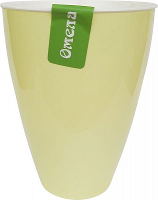 Горшок пластиковый Самоувлажняющийся 2,3 л круглый желтый 