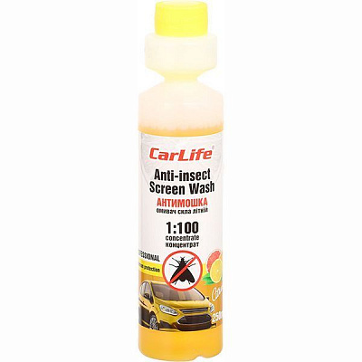 Омыватель стекла CarLife Anti-insect Screen-Wash CF034 цитрус лето -5°С 0.25л 