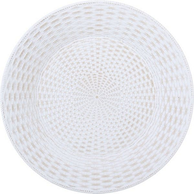 Таця для хліба Плетіння біла 40х40х1,5 см