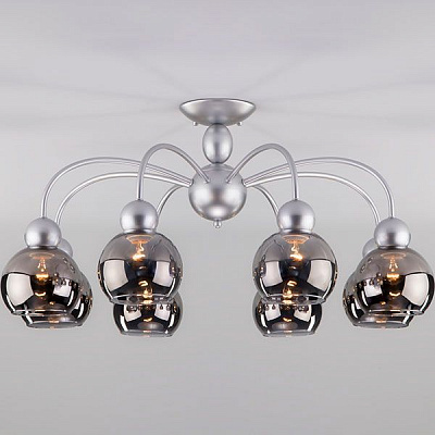 Люстра потолочная Strotskis Fabia 30148/8 8x60 Вт E14 серебристо-перламутровый 