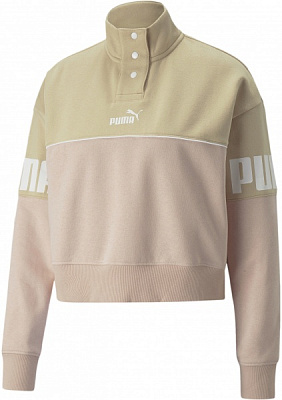 Джемпер Puma POWER COLORBLOCK HALF-PLACKET CREW FL 84995167 р. XL бежевый