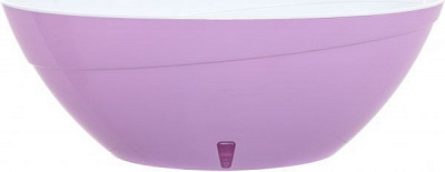 Горшок пластиковый Santino Calipso овальный 3,3л лавандовый/белый (K2 FLA-ALB) 