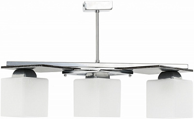 Люстра потолочная Luminex Ross 3xE27 белый/хром 6324 