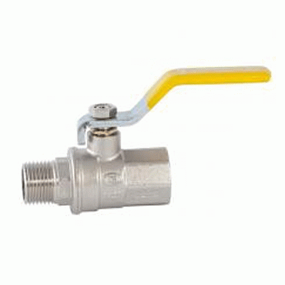 Кран шаровой Gross Ду15 1/2 В-Н ручка желтый