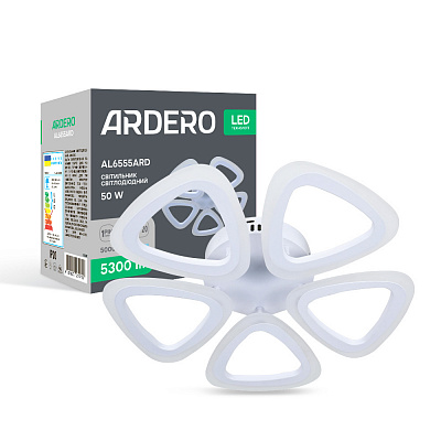 Люстра світлодіодна ARDERO Clover 5xLED-модуль білий AL6555ARD CLOVER