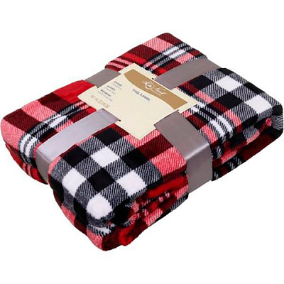 Плед La Nuit Flannel check red 150x200 см
