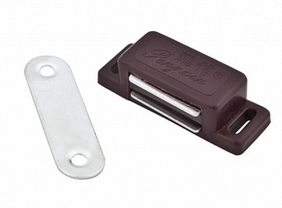 Фиксатор мебельный магнитный 3 кг коричневый 2 шт.