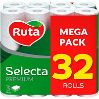 Туалетний папір Ruta Selecta тришаровий 32 шт.