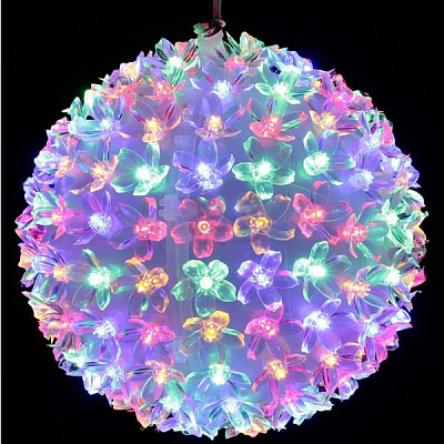 Гирлянда-шар LED 150 ламп 19 см разноцветная