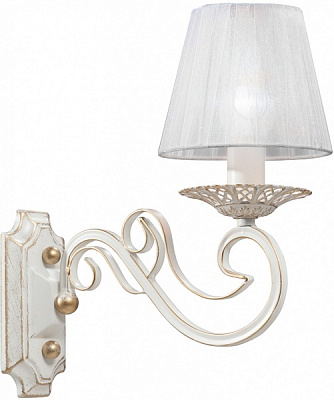 Бра Vitaluce 1x60 Вт E14 белый с золотистым V2370-0/1A 