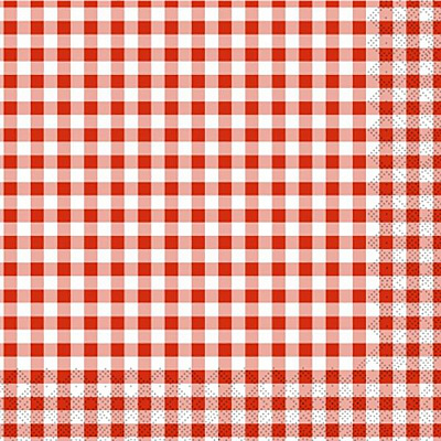 Салфетки столовые Silken Клетка 33х33 см цветные 70 шт.