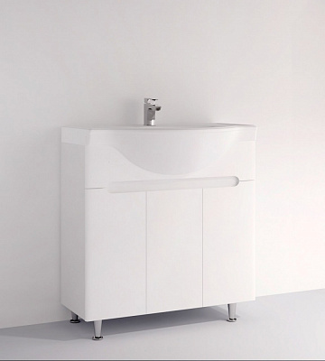 Тумба на ножках Сансервіс Марокко 80 БШ с умывальником Basic-80 белая