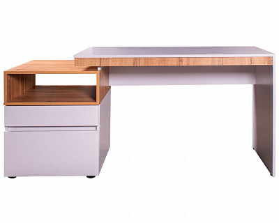 Стол письменный DC РИНО 750х1600х600 мм нимфея альба/дуб тахо/нимфея альба