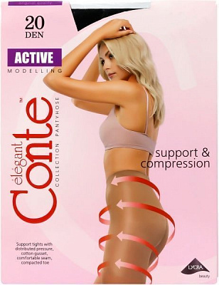 Колготки Conte ACTIVE 20 den nero р. 5 черный 