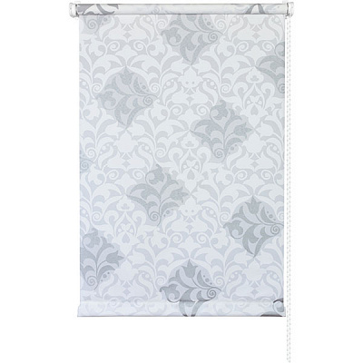 Ролета міні Delfa Футура 57x170 см біло-срібляста