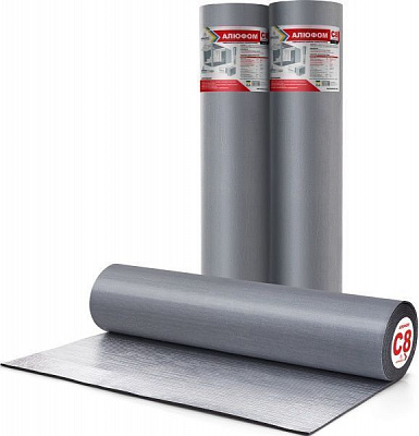 Полотно Normaizol фольгированное самоклеющееся алюфом 5 м.п 8 мм