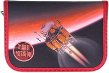 Пенал 1 відворот Mars 99107 CLASS червоний із чорним