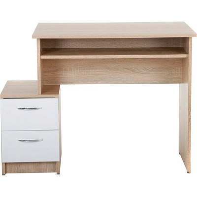 Стол письменный Пехотин Софт дуб сонома с белым 