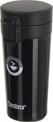 Термочашка Enjoy coffee 350 мл черная Flamberg