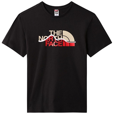 Футболка THE NORTH FACE M S/S MOUNTAIN LINE TEE NF0A7X1NJK31 р.XL черный