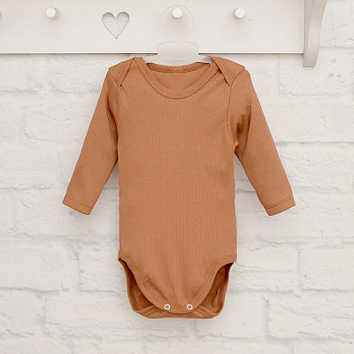 Боди детское унисекс Blanka р.68 коричневый 110229 