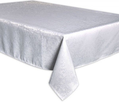 Скатерть Jacquard вензель 140x240 см белый La Nuit 