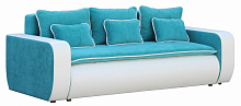 Диван прямий Берегиня Матео білий / блакитний 2440x1010x840 мм