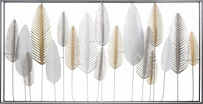 Декор настінний Wood 72x138,5 см темно-сірийзолотистий
