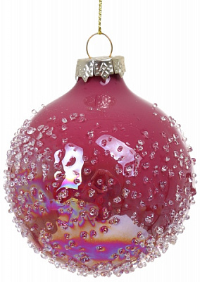 Шар новогодний 80 мм в ассортименте ACT405440