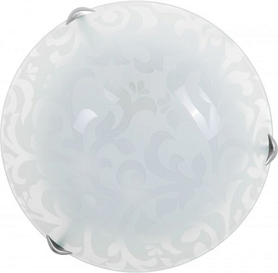 Светильник настенно-потолочный УТ Сяйво НПБ Узор 1x60 Вт E27 белый 2512 