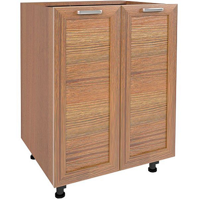 Тумба нижняя под мойку МС Дуб родос Нм 60/82/52 орех лесной рамочный Грейд