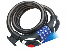 Замок велосипедний Aspini SCL-04С-BLK р.12x1000 мм чорний