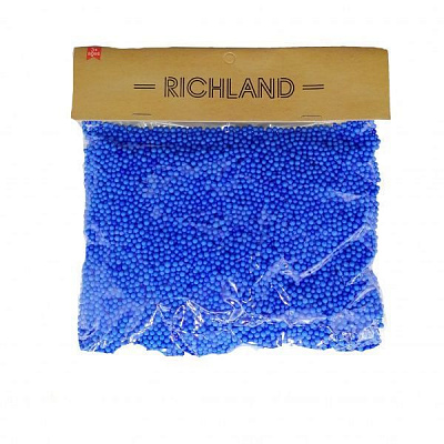 Декоративний виріб Дрібні пінопластові кульки сині Річ-Ленд