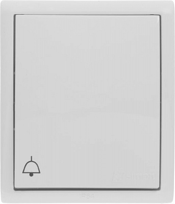 Кнопка звонка Simon Aquarius без подсветки 10 А 250В белый AQD1/11