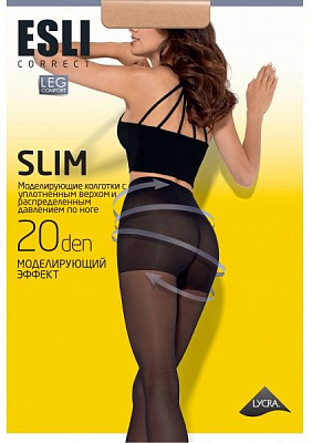 Колготки жіночі Conte E Slim (new) р. 3 20 den nero 1 пар