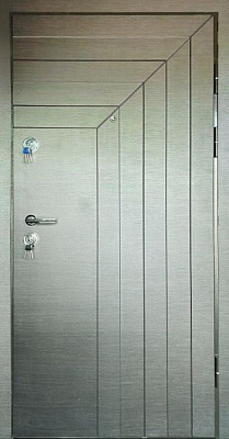 Дверь входная Мавіс Горизонт + 3Д снаружи Н-12 венге темный 2030x960мм правая