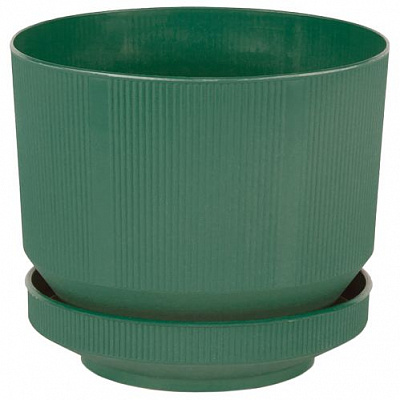 Горщик для квітів Serinova №2 LUX POT круглий 3,3 л зелений