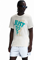 Футболка Nike M NSW TEE 12MO JDI SP25 HJ0554-133 р.L бежевый