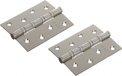 Петля для дверей 100x80x3 мм матовый никель универсальная 2 шт