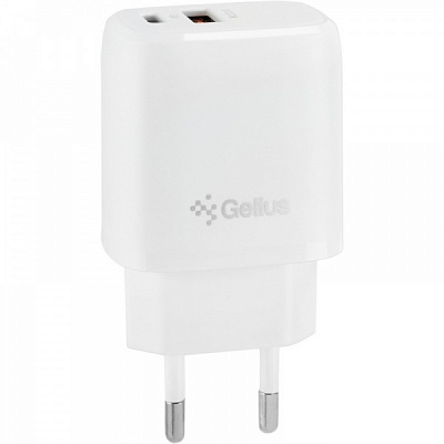Зарядное устройство Gelius Pro X-Duo GP-HC014 USB/Type-C QC3.0 / D20W White (2099900851834) 