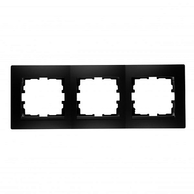 Рамка тримісна UP! (Underprice) One Plus горизонтальна антрацит 706-4242-148