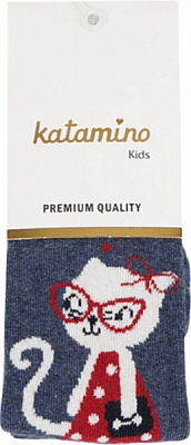 Колготки для девочек KATAMINO K30199р.106-118 джинс 
