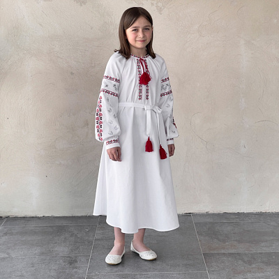 Сукня Едельвіка р.140 білий 162-25/09