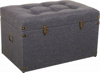 Сундук-пуф Джемисон 61x38x38 см темно-серый 